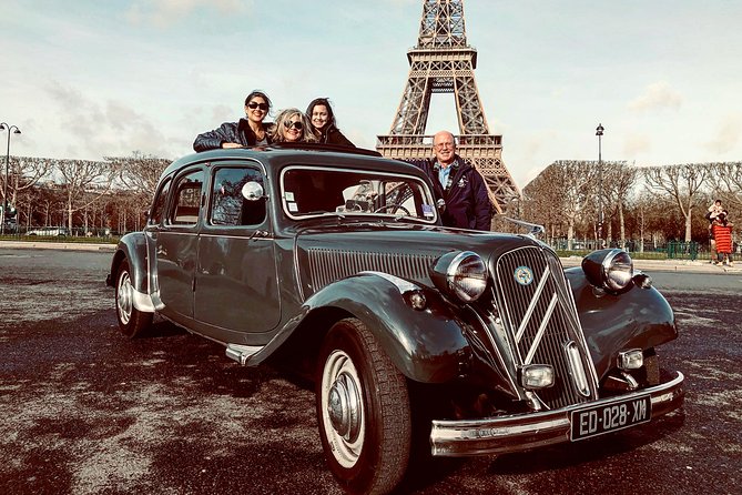Paris Private Guided Tour in a Vintage Car with Driver - Eiffel Tower Stop: How to See It Without Waiting All Day