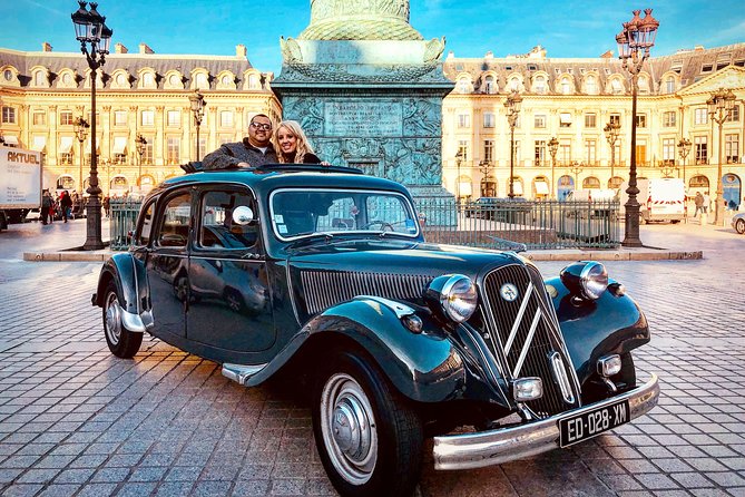 Paris Private Guided Tour in a Vintage Car with Driver - Place Vendôme and the Snappy Photo Stops