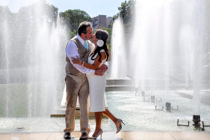 Paris Renew Your Wedding Vows Experience with Professional Photographer - 130-150 HD Photos, Video Montage Option, and What That Means for Your Keepsake