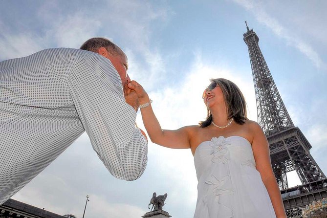 Paris Renew Your Wedding Vows Experience with Professional Photographer - From Eiffel Tower Entrance 2 to Ceremony to Walk: Your 2-Hour Timeline