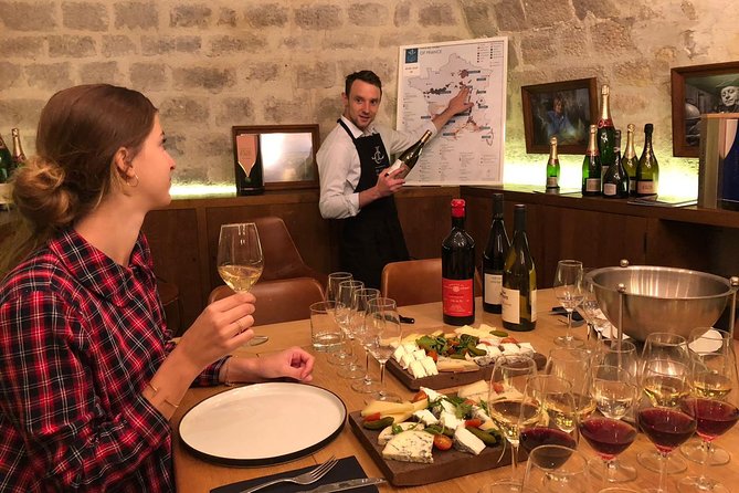 Paris - Ten Wines and Ten Cheeses Tasting in a Royal Cellar - A royal-cellar setting where wine feels like history