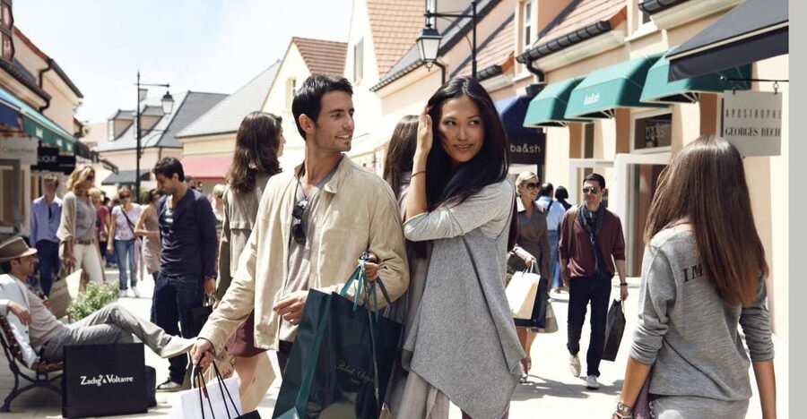 Paris: Vallée Village Outlet Shopping Day - Inside Vallée Village: 110 boutiques and 70+ brand names