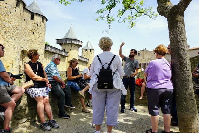 Private guided tour of the city of Carcassonne - Stop 1: Chateau and Remparts, the view from inside the walls