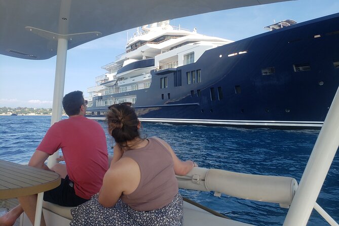 Private ride with sea bath in Solar Catamaran - Stop 2: Juan-les-Pins vibes and the sail along villas and bay views