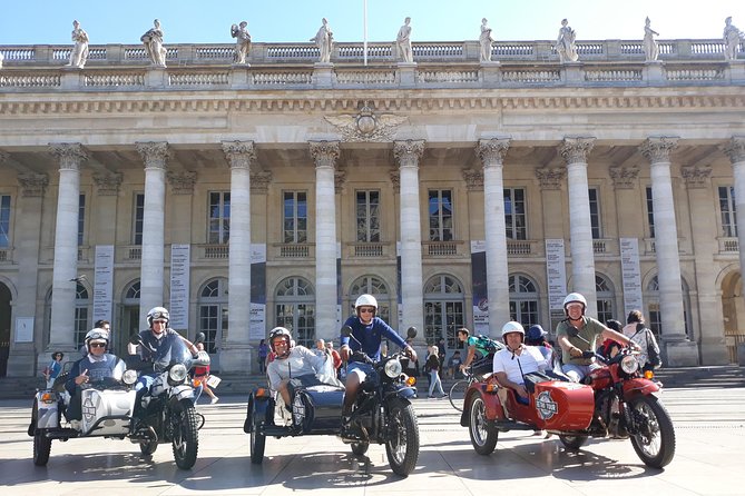 Private Tour of Bordeaux in a Sidecar 1h30 - Place de la Bourse and the Water Mirror (Miroir d’eau)