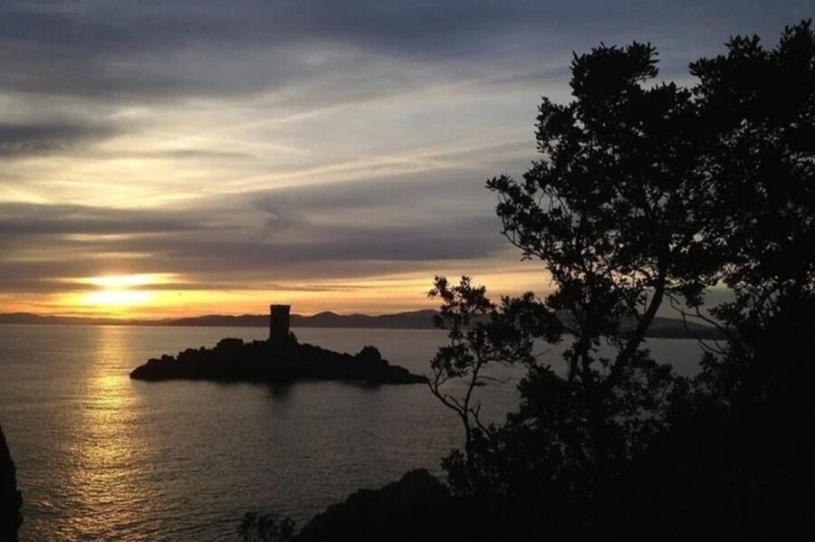 Saint-Raphaël : Sunset Cruise Cape Dramont & Golden Island - The catamaran vibe, toys, and the drinks that set the mood