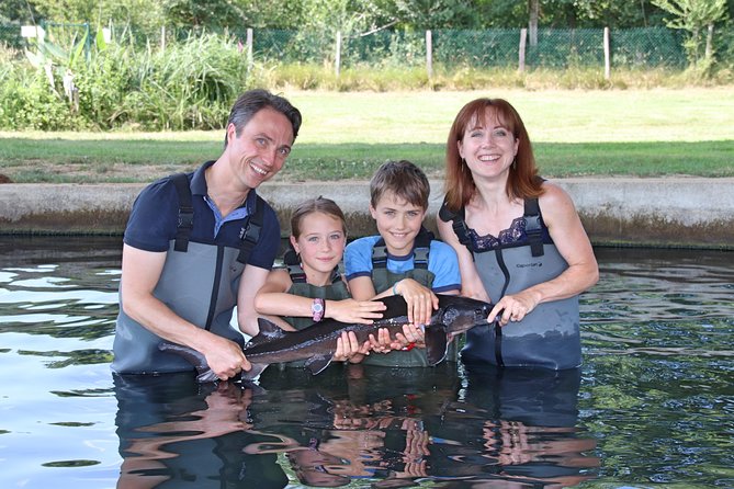 Sturgeon Fish-Farm Visit and Caviar Discovery Tasting in Neuvic - The wrangling option: fun, but choose your comfort level