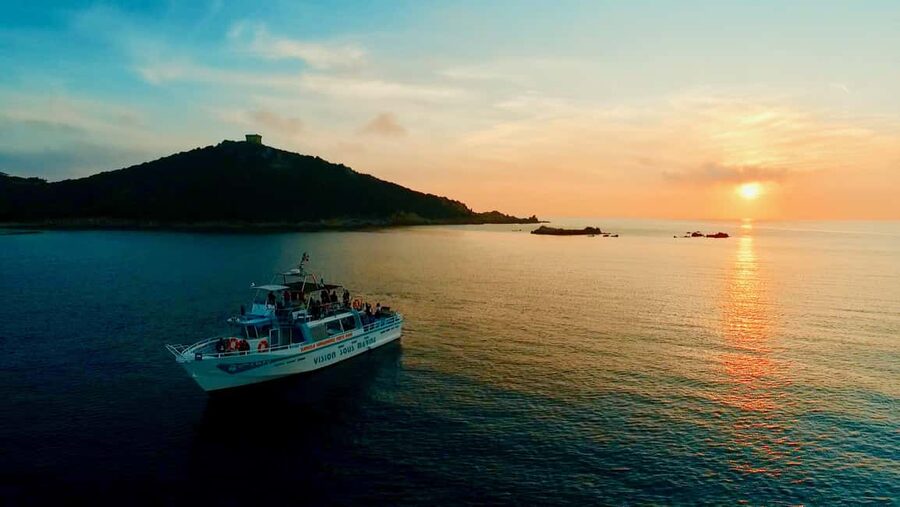 Sunset Boat Trip Visit, natural reserve coast - The Sunset Finale at the Bird Islands