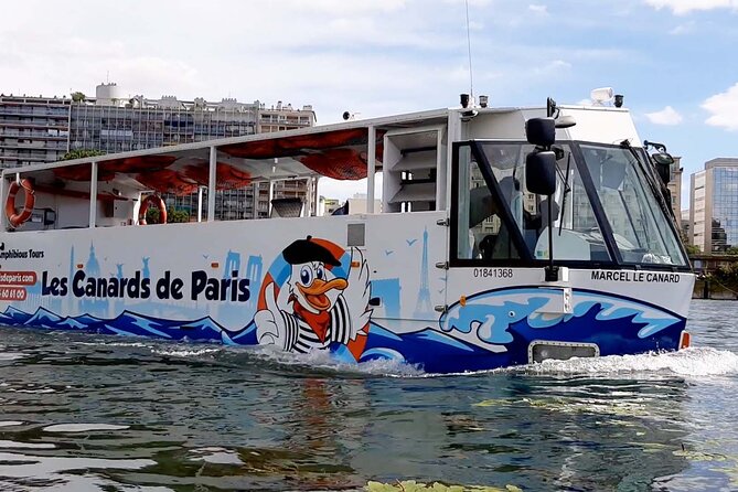 Tours of Paris and the Hauts-de-Seine in an Amphibious Bus - Paris landmarks on land: hot-air-balloon park, Piscine Molitor, and more